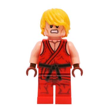 Imagem de Boneco Ken Street Fighter Bloco De Montar