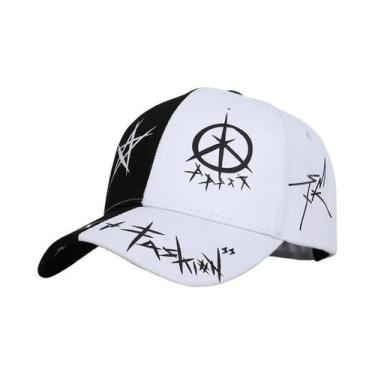 Imagem de Boné de Beisebol Feminino Ajustável com Estampa Graffiti - Estilo Hip 