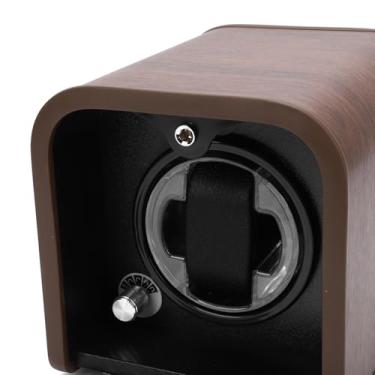 Imagem de Asixxsix Enrolador de Relógio, Caixa Enroladora de Relógio Automática Com 5 Modos de Rotação Ajustável e Luz LED Suave, Funcionamento Silencioso 2 Opções de Energia para Relógios