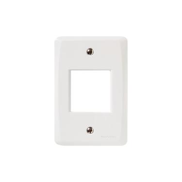 Imagem de Placa 2 Postos Juntos 4x2 Tramontina Lux² Branca