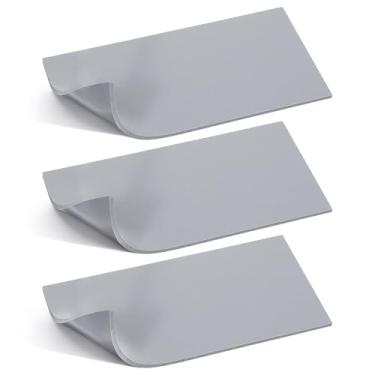 Imagem de 3 peças de almofada de silicone para prensa térmica, almofada de cobertura de prensa térmica dupla face, 1/20.3 cm x 10.2 cm x 20.3 cm de resistência a altas temperaturas, tapete pressd acessórios