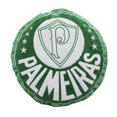 Imagem de Almofada Escudo Palmeiras 40 X 37 X 16 Cm - MILENO