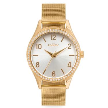 Imagem de Relógio Condor Feminino Ref:Co2035nad/4b Casual Mesh Dourado