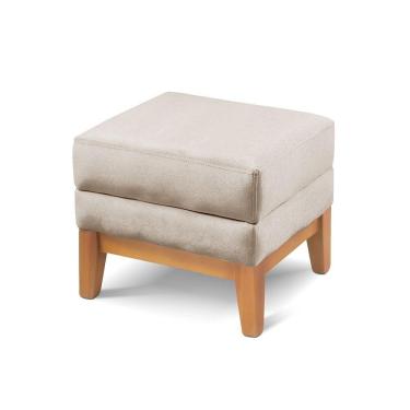 Imagem de Puff Retangular Para Sala áquila linho Bege 103