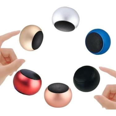 Imagem de Caixa de Som Bolinha Bluetooth Super Potente Mini, sem fio, Tws Mini Speaker Amplificada (PRETO)