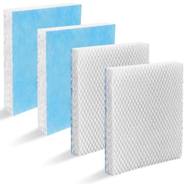 Imagem de Lemige Pacote com 4 filtros de umidificador HFT600 T compatíveis com umidificador Honeywell HEV615 e HEV620, compare com a peça HFT600T HFT600PDQ, filtro absorvente de substituição HFT600PF1