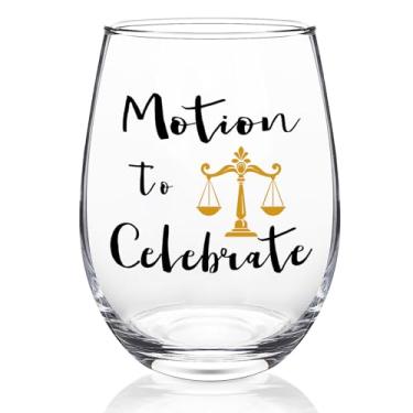 Imagem de Futtumy Presentes de advogado para mulheres, movimento de 500 ml para celebrar taça de vinho sem haste, presentes de advogado para mulheres, advogada, juíza, mãe, amigas, dela, presente de advogado