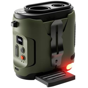 Imagem de Ventilador de cintura portátil 2025 atualizado, ventilador pessoal com clipe com bateria recarregável, resfriamento 24H, 5 velocidades, 16500RPM ventilador de pescoço com cinto mãos livres para uso ao