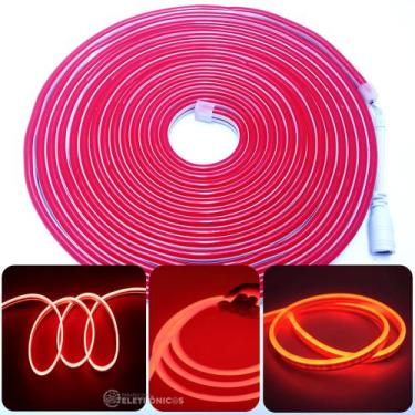 Imagem de Fita de Luz LED Neon 12v Para Decoração da Casa Flexível IP67 à Prova 
