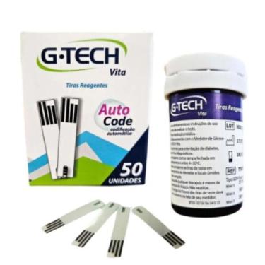 Imagem de Tiras Reagentes Medir Glicose G Tech Vita - 50 unidades - Medihosp Dis