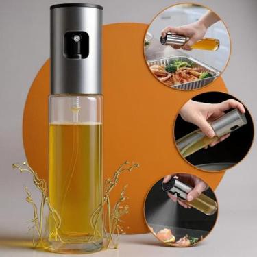 Imagem de Borrifador de Azeite e Óleo 100ml em Vidro  Spray Pulverizador Gourmet