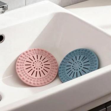 Imagem de Coador de ralo de pia, coletor de cabelo, capas de drenagem multicoloridas flexíveis, para cozinha, banheiro, banheira, chuveiro, triturador de lixo, ideal para proprietários de casas