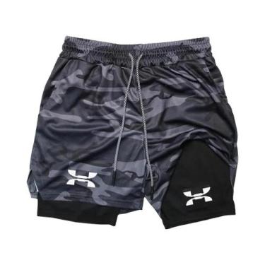 Imagem de Shorts Masculinos De Secagem Rápida 2 Em 1 Para Academia, Corrida, Tre