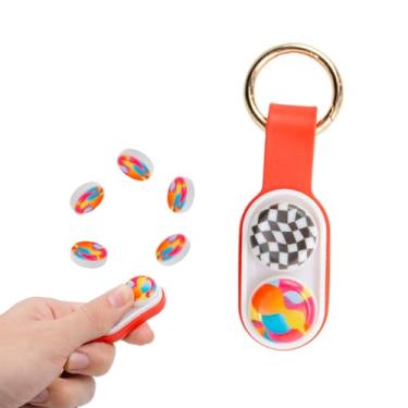 Imagem de Brinquedo Antistress Relaxante Pop Puck Magnético Imã Fidget Spinner, Ótimo P/Déficit De Atenção, Transtorno De Hiperatividade, Autismo Ou Ansiedade (Vermelho)