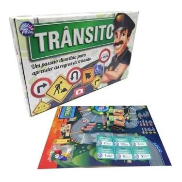 Imagem de Brinquedo Educativo Jogo Regras De Trânsito Didático Criança