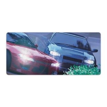 Imagem de SkVLf JDM Car S13 R32 Drifting Car Classic Cool Large Gaming Mouse Pads antiderrapante base de borracha tapete de mesa laptop acessórios de computador suprimentos bloco de escrita para escritório casa