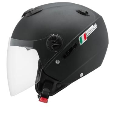 Imagem de Capacete Moto Aberto New Atomic Elite Masculino Feminino Pro Tork Com Viseira Interna(58,PRETO FOSCO)
