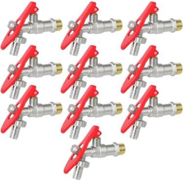 Imagem de Torneira de Metal Com Porta Cadeado Para Jardim Quintal Tanque 1/2" | Fertak | Kit 10 Un