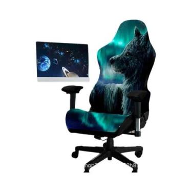 Imagem de Capa De Cadeira De Escritório Em Fibra De Leite Com Impressão Digital,