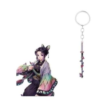 Imagem de Chaveiro De Espada De Anime Com Personagens Fofos, Pingente De Metal, 