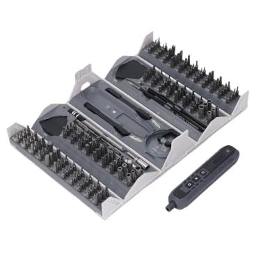 Imagem de Jiawu Conjunto de Chave de Fenda Precisa de Catraca Multicabeça Com Alça Confortável para Reparo de Computador 180 Em 1, para Teclado de Drone de Celular