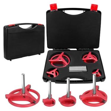 Imagem de FTVOGUE Kit de Reamer de Tubos de PVC de 4 Tamanhos Com 3 Inserções Quadradas de Carboneto para Ferramentas de Rebarbação e Chanfradura de Tubos ABS CPVC PVC Com Estojo Rígido de