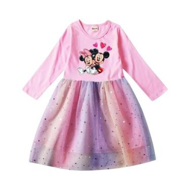 Imagem de Vestido De Princesa Tutu De Manga Longa Para Menina Pequena Com Renda 