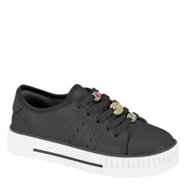 Imagem de Tênis Molekinha Infantil Plataforma Conforto Estilo 2565113 - Preto Napa - 36-Feminino