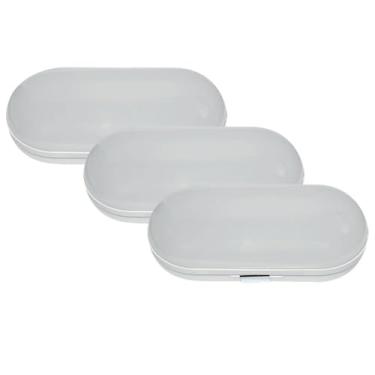 Imagem de KIT 3 LUMINARIA TARTARUGA LED 12W BIV 6500K OVAL OUROLUX