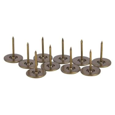 Imagem de Generic Estofamento Prego Ciano Bronze Ferro Acessórios Decorativos para Sofás 100 Unidades para Móveis Artesanais 9x8mm 11x11mm 14x20mm 16x20mm 19x15mm Pinos de Desenho Materiais de Arte (Diâmetro