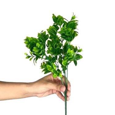 Imagem de Plantas Matinho de folha Artificial Floral Folhagem P/Decoração planta verde- SD801490(Kit 2 Unidades,Verde)