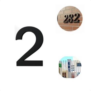 Imagem de Placa De Número Para Casa De Alto Padrão Com Design Moderno e Letras C