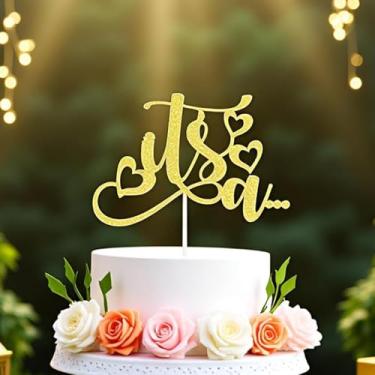 Imagem de Oh Baby Cake Topper, Baby Party Cake Decoration, New Baby Boy Girl Gender Reveal Cake Decor (It's a..)