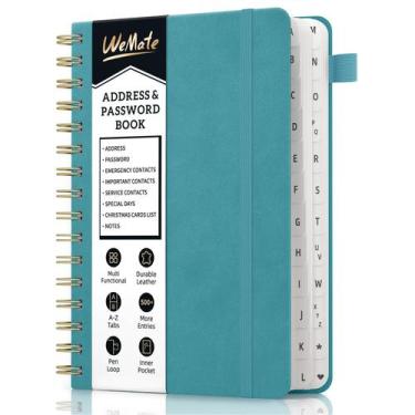 Imagem de Agenda de Direcciones WEMATE con Separadores Alfabéticos en Espiral de