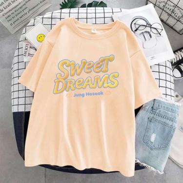 Imagem de Camiseta Sweet Dreams Hope Aesthetic Unissex, Creme, P babylook
