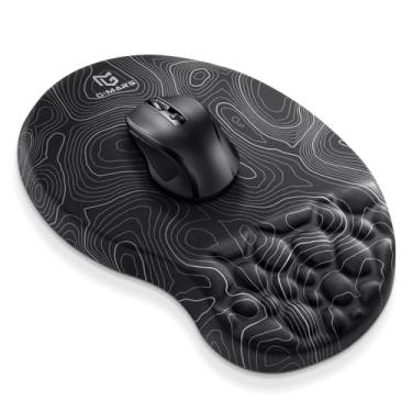 Imagem de Gimars Mouse Pad Ergonômico Com Apoio Para Pulso E Espuma Viscoelástica, Amplia O Espaço De Movimentação [30% Maior] Oferece Suporte A Base Pu Antiderrapante Laptop, Computador, Jogos Escritório