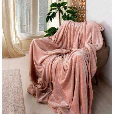 Imagem de Cobertores Casal Mantinha Coberta de Luxo Microfibra - Sulamita, Rosa 