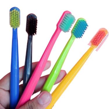 Imagem de Conjuntos de escovas de dentes ultra suaves em embalagens de 12, 36 ou 48 unidades. Escovas de dentes de cuidado suave especialmente formuladas para gengivas sensíveis. (Tons Pasteis,(36) unds)