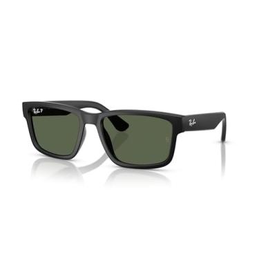 Imagem de Óculos de Sol Ray-Ban Polarizado 0RB4438L 60699A Tam 58 / Preto Fosco - Lentes Verde