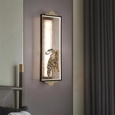 Imagem de OUFULA Contemporânea Lâmpada de parede LED Chinês Criativo Sala Quarto Estudo Villa Hotel Casa de Chá Corredor Escadas Luz (Estilo 5)