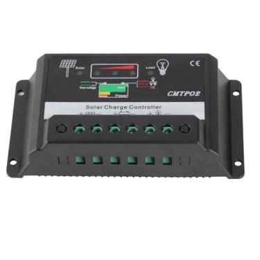 Imagem de aqxreight Controlador Solar 30A - Regulador de Bateria 12V/24V para Energia Doméstica e Fora da Rede - Gerenciamento de Carga e Compensação de Temperatura - Construção Em ABS Com Proteção contra