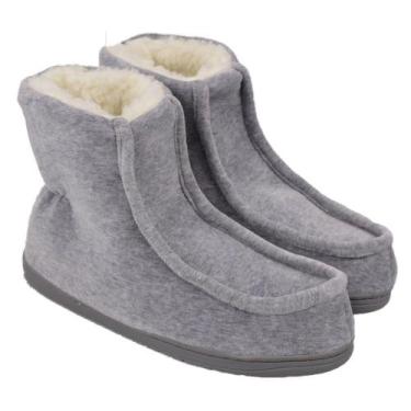 Imagem de Pantufa Masculina Vairelli Inverno em Plush Com Viés HXX Solado Reforç
