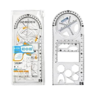 Imagem de Conjunto De Régua Geométrica Multifuncional Para Estudantes, Matemátic