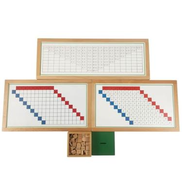 Imagem de HLS maoyi Quadros Trabalho Montessori Adição, Subtração, Multiplicação Divisão Madeira Brinquedo Educativo Matemática Crianças Caixa Equações,subtraction