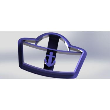 Imagem de Cortador Chapéu Marinheiro Tamanho 3,5Cm