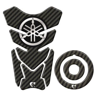 Imagem de Adesivo Protetor Tanque E Bocal Moto Yamaha Diapasão Carbono Carbono 1