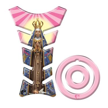 Imagem de Protetor Tanque Adesivo Moto Yamaha + 2016 Nossa Senhora Aparecida Rosa