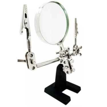 Imagem de Lupa De Mesa Com Suporte Pinça Garra