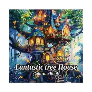 Imagem de Livro De Colorir Para Adultos 20 Páginas Desenhos Com Tema Paisagístic