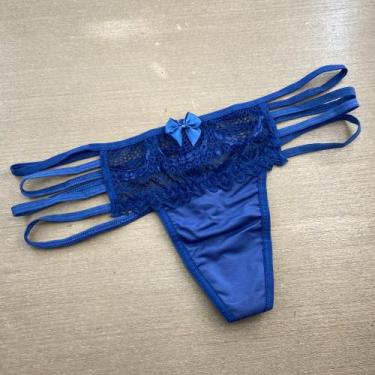 Imagem de Tanga Amanhecer Cor:Azul AtalaiaTamanho:M - Thabie Lingerie, Azul atal